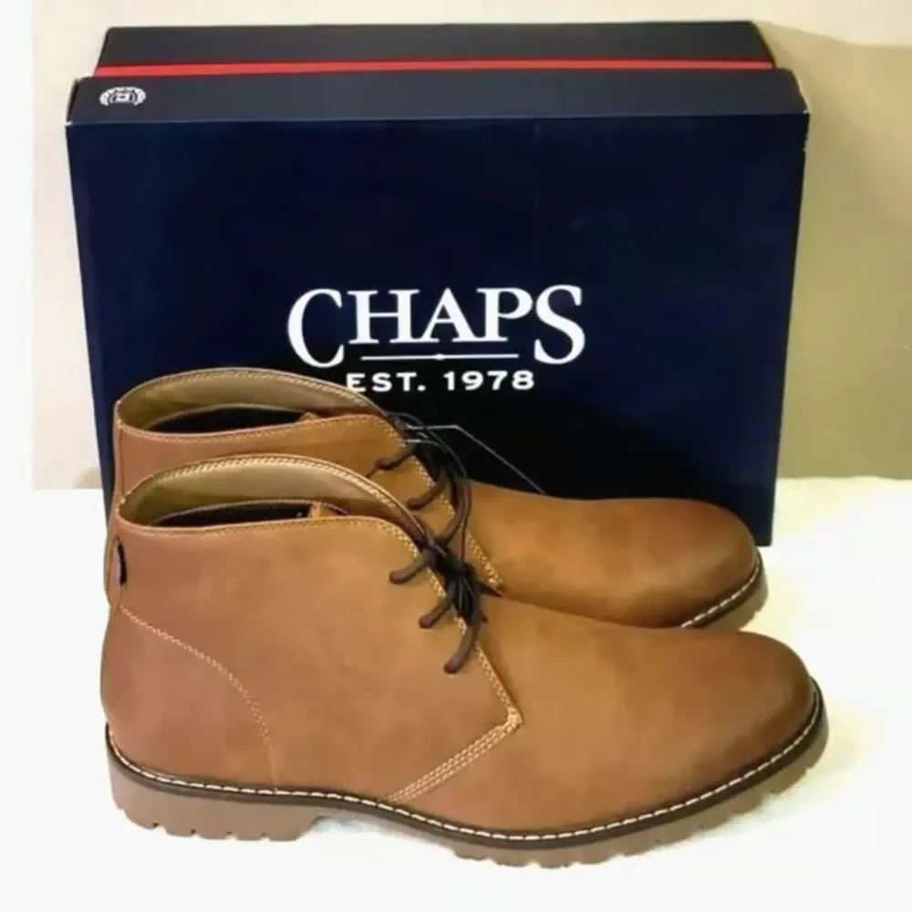 S O L D: Size: 12 Chukka Boots w/ Memory Foam . Chaps . New in Box